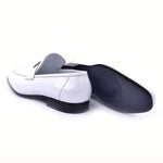Corrente C02007-5760 H Patent Leather Loafers White