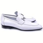 Corrente C02007-5760 H Patent Leather Loafers White