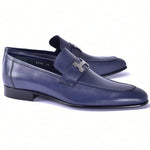 Corrente C02009-5760 H Buckle Loafers Navy