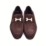 Corrente C02010-5760 Suede Loafers Brown