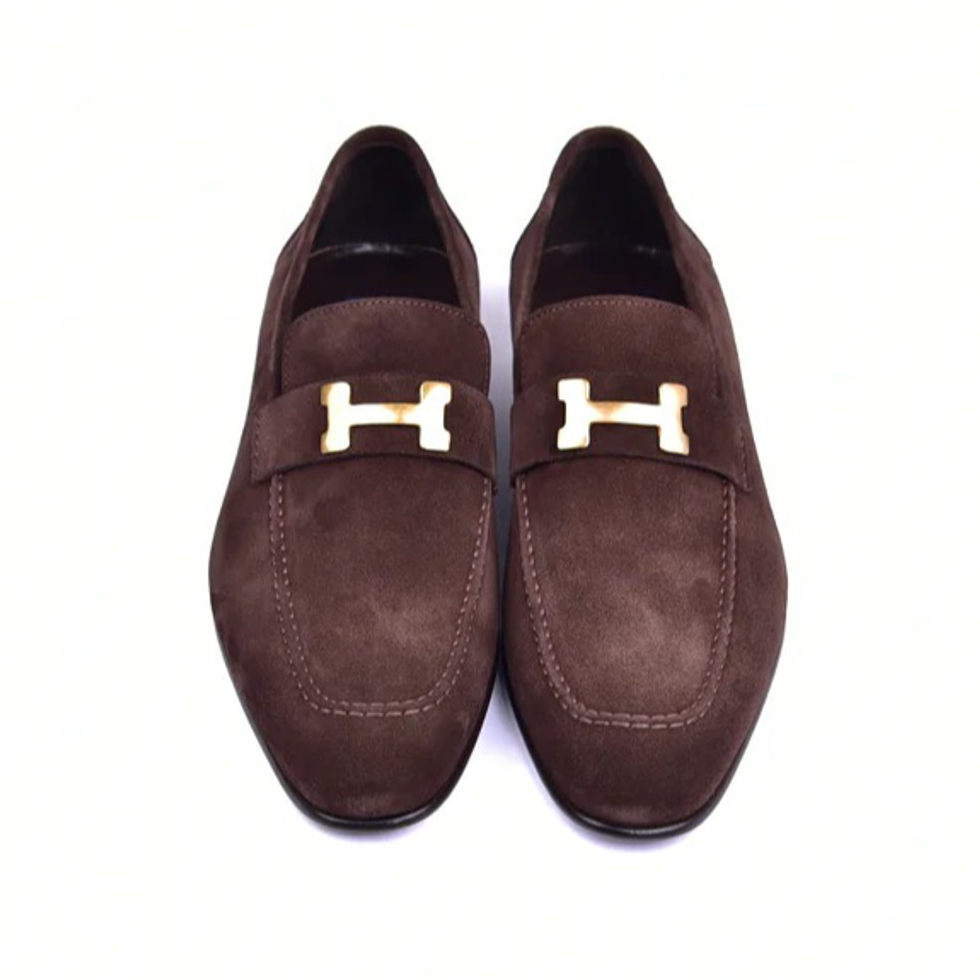 Corrente C02010-5760 Suede Loafers Brown