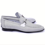 Corrente C02021-6091-2 Loro Design Leather Loafers White
