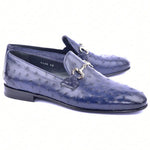 Corrente C02202-5405 Genuine Ostrich Loafers Navy
