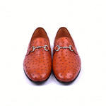 Corrente C02204-5405 Genuine Ostrich Loafers Rust