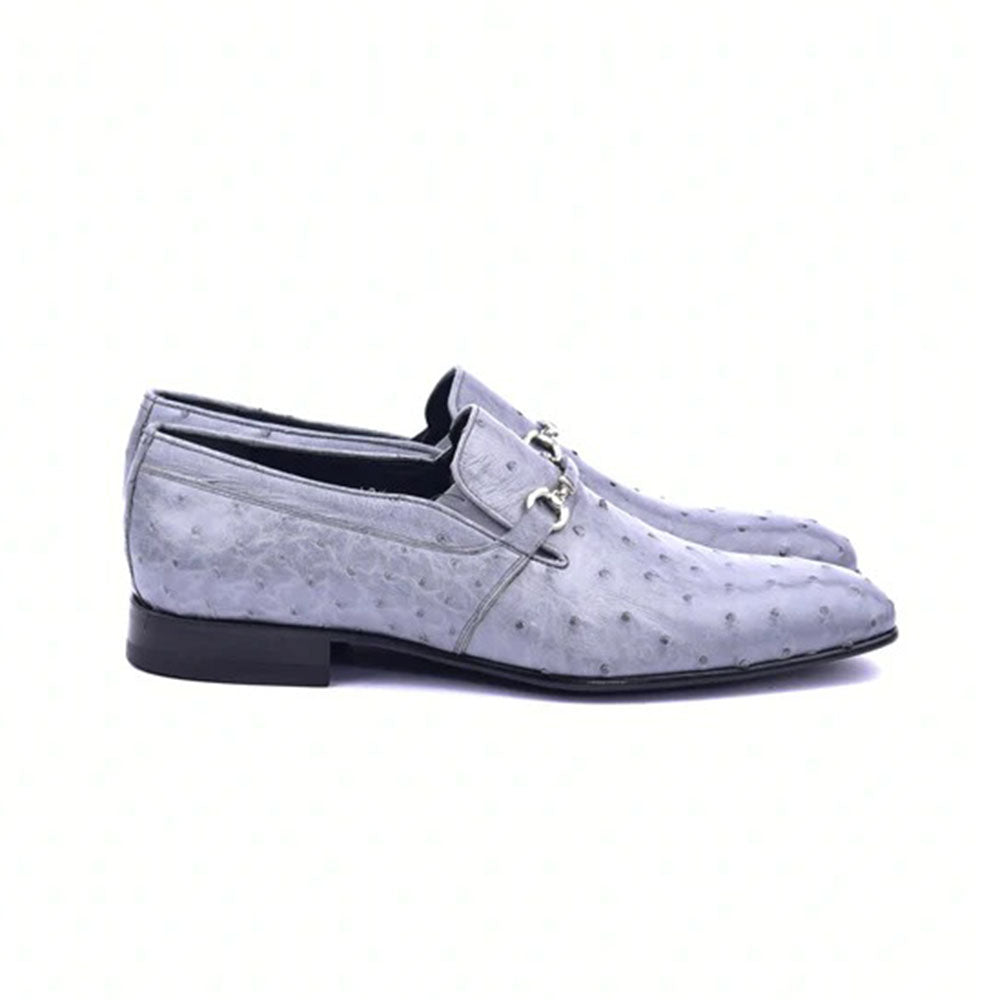 Corrente Ostrich Loafers Grey
