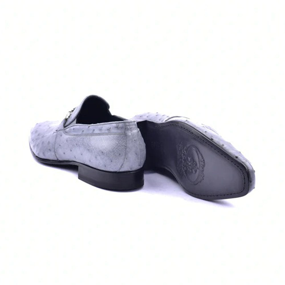 Corrente Ostrich Loafers Grey
