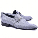 Corrente Ostrich Loafers Grey