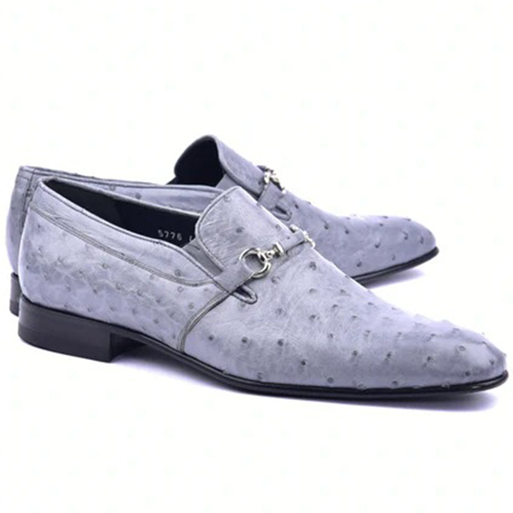 Corrente Ostrich Loafers Grey
