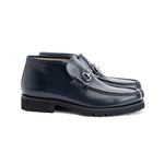 Corrente C0301-5786 Bit Buckle Ankle Boots Dark Navy