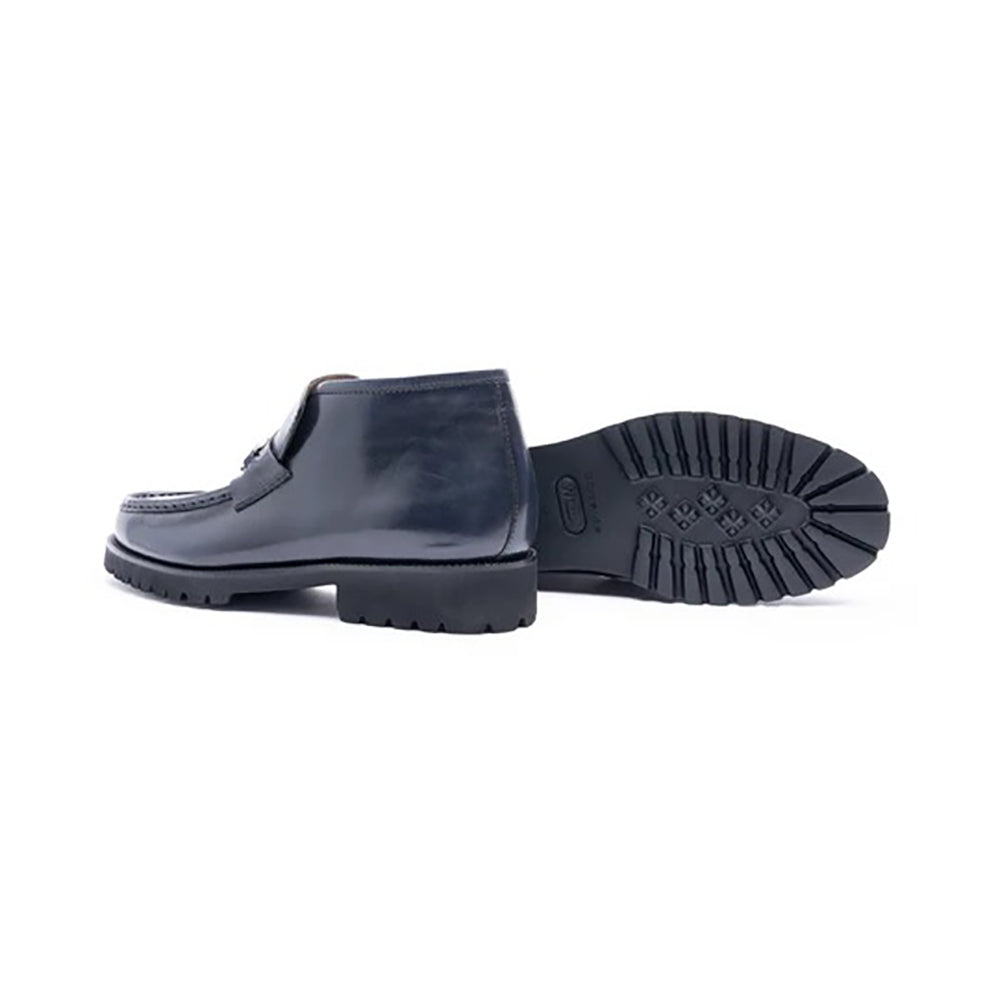 Corrente C0301-5786 Bit Buckle Ankle Boots Dark Navy