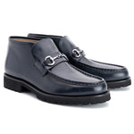 Corrente C0301-5786 Bit Buckle Ankle Boots Dark Navy