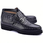 Corrente C03023-5786 Hornback Print Boots Black