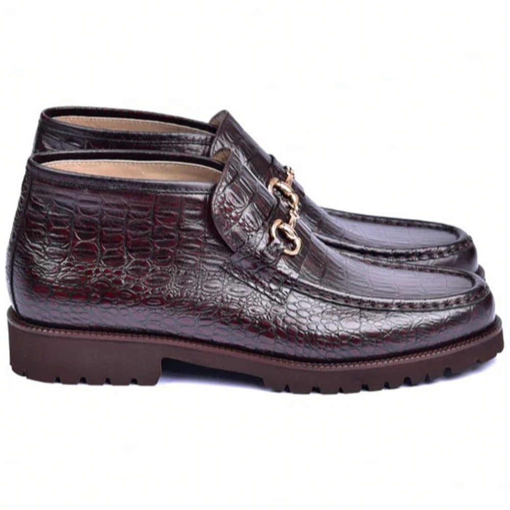 Corrente C03024-5786 Hornback Print Boots Brown
