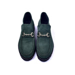Corrente C03201-5786S Suede Bit Buckle Ankle Boots Green