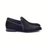 Corrente C04-4981S Suede Loafers Black
