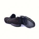 Corrente C04-4981S Suede Loafers Black