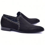 Corrente C04-4981S Suede Loafers Black