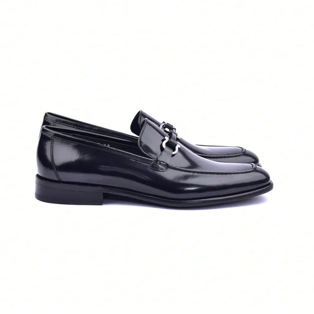 Corrente C043-6415 Buckle Loafers Black