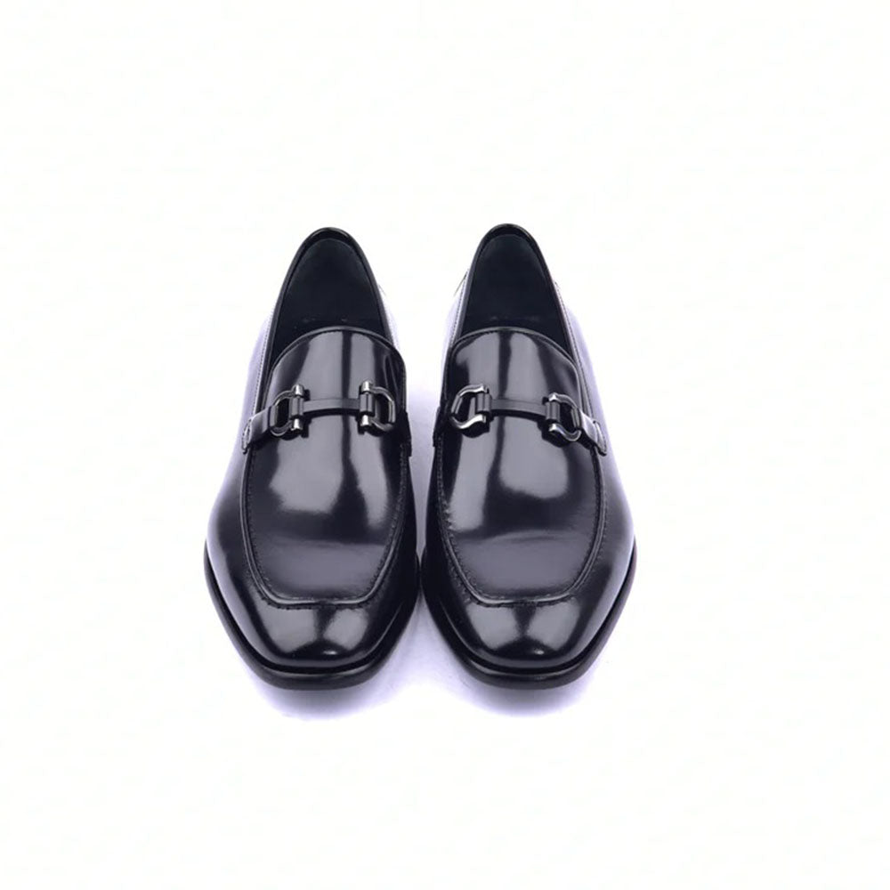 Corrente C043-6415 Buckle Loafers Black