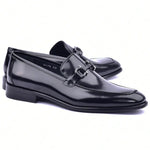 Corrente C043-6415 Buckle Loafers Black