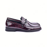 Corrente C0431-6415 Buckle Loafers Burgundy