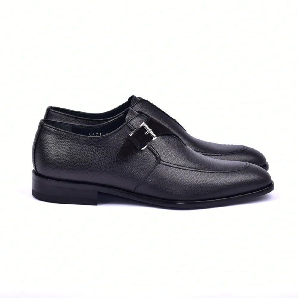 Corrente C05-6471 Monkstrap Shoes Black