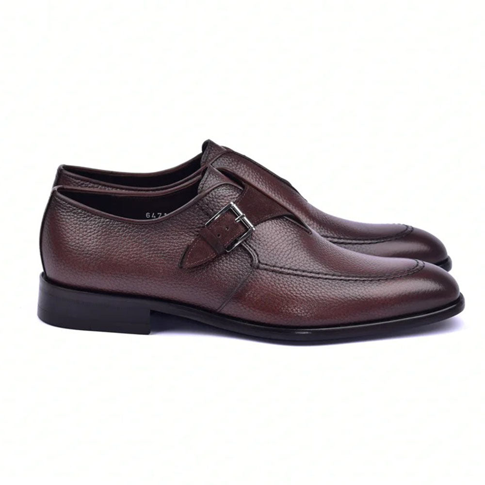 Corrente C051-6471 Monkstrap Shoes Brown