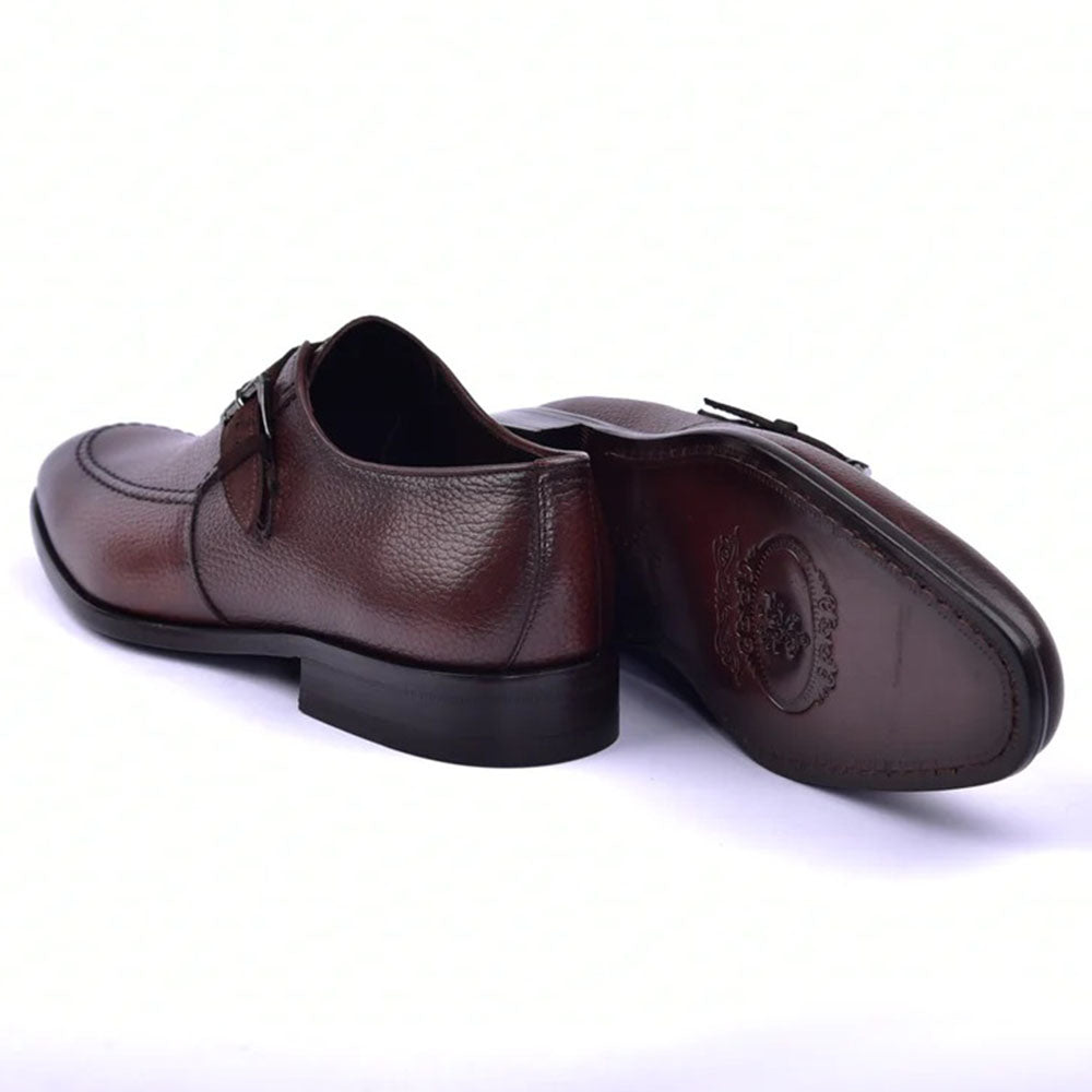Corrente C051-6471 Monkstrap Shoes Brown
