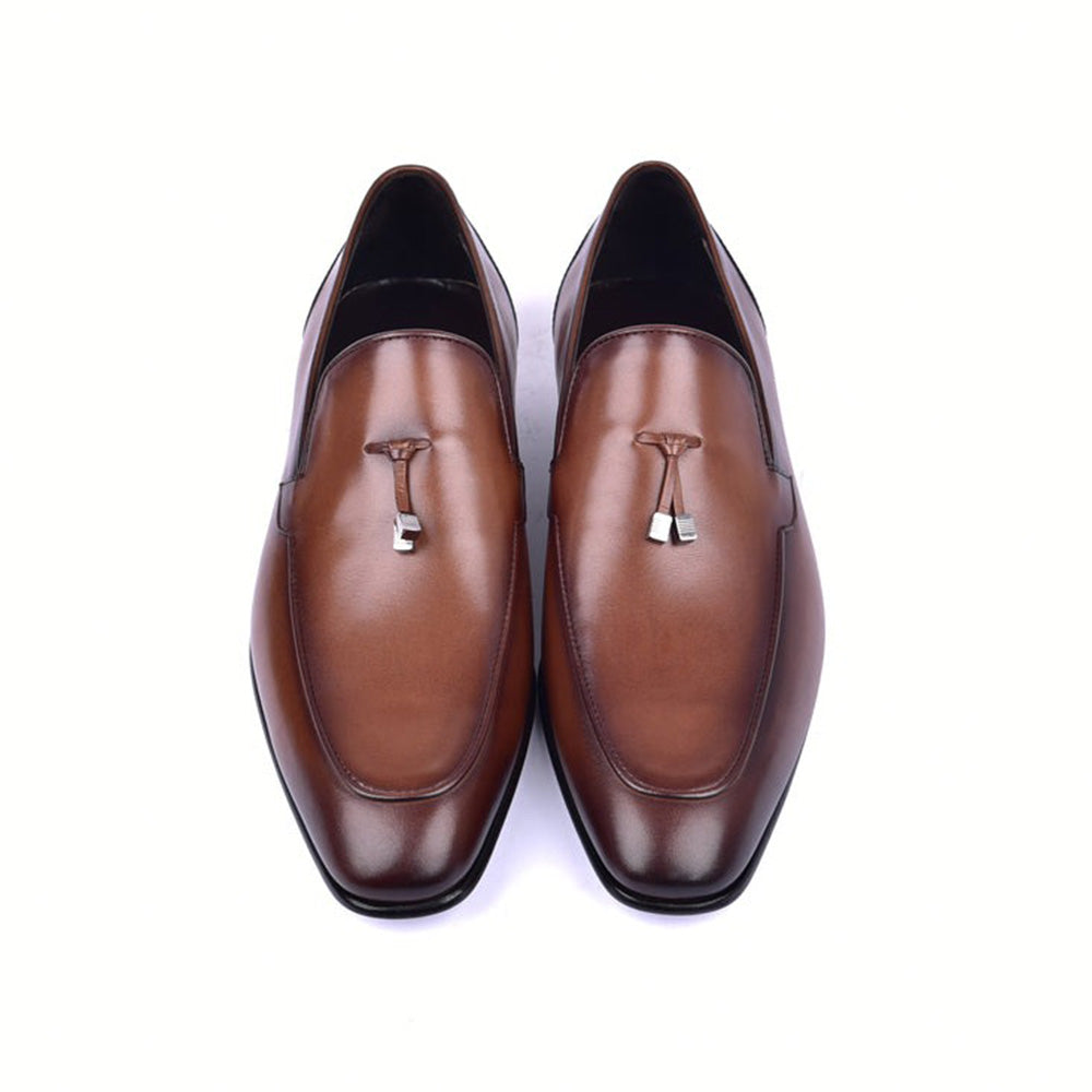 Corrente C09901-5470HS Tassel Loafers Brown