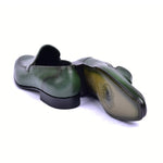 Corrente C09902-5470HS Tassel Loafers Green