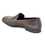Corrente C1-5604 Python Loafers Burgundy
