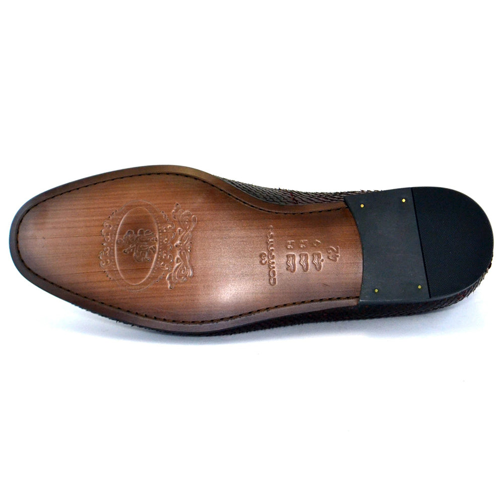 Corrente C1-5604 Python Loafers Burgundy