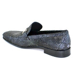 Corrente C111-4428 Python Buckle Loafers Black Multi