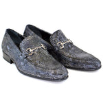 Corrente Python Buckle Loafers Black