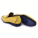 Corrente C11102-4428 Grain Leather Loafers Yellow