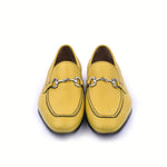 Corrente C11102-4428 Grain Leather Loafers Yellow