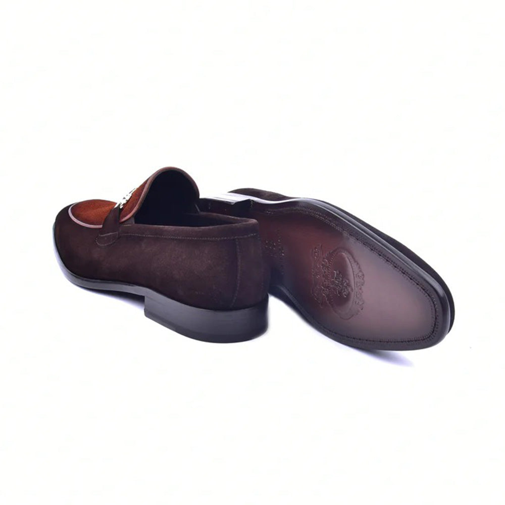 Corrente C11106-6376S Two Tone Suede Bit Loafers Brown