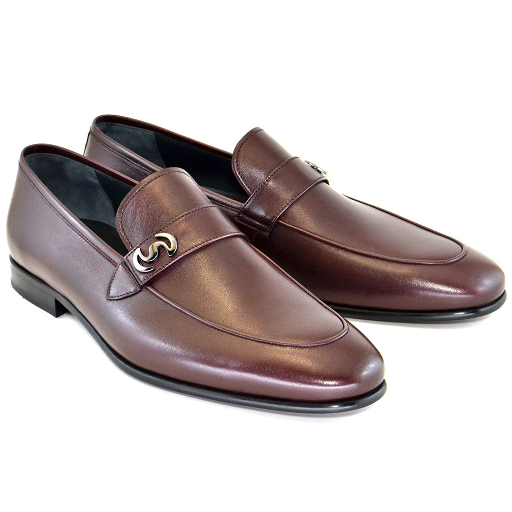Corrente C114-5605 Side Logo loafers Burgundy