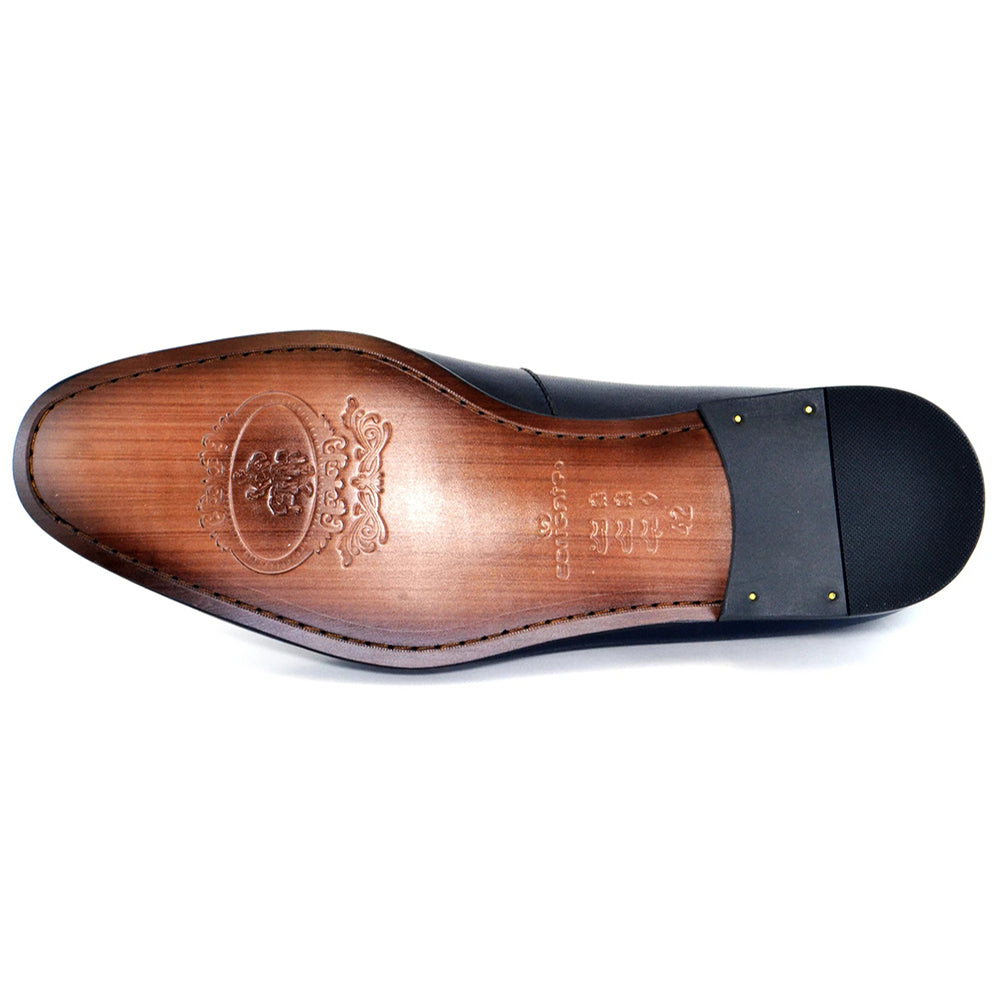 Corrente C115-5605 Side Logo Loafers Navy