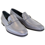 Corrente C116-5605 Side Logo Loafers Gray