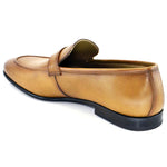 Corrente C117-5605 Side Logo Loafers Walnut