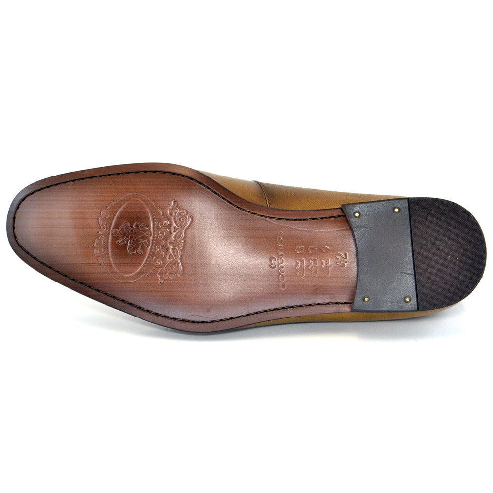 Corrente C117-5605 Side Logo Loafers Walnut