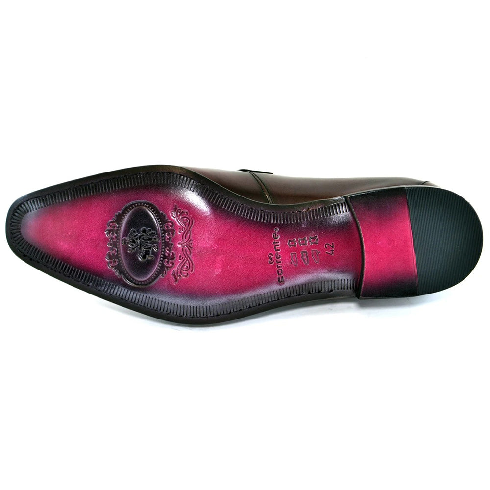 Corrente C119-4851 Bit Buckle Loafers Burgundy
