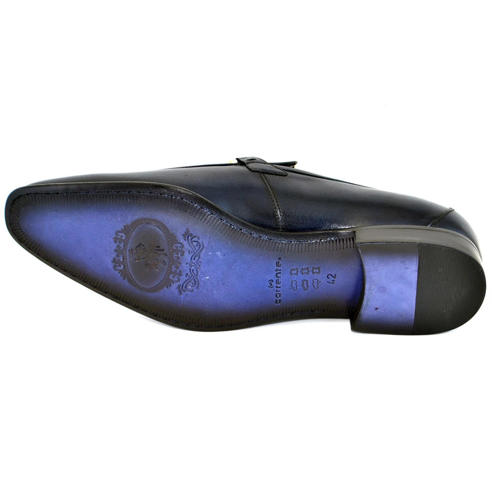 Corrente C120-4851 Bit Buckle Loafers Navy