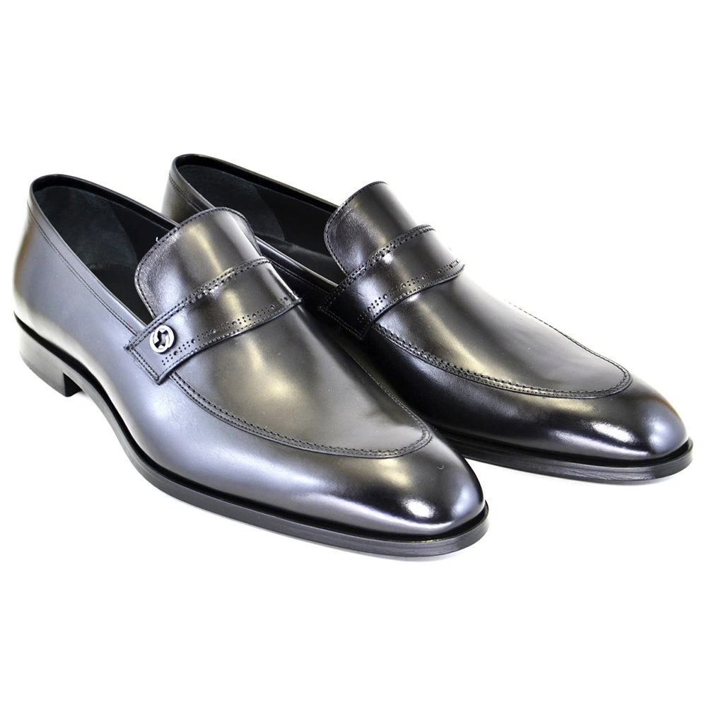 Corrente C121-4989 Dress Loafers Black