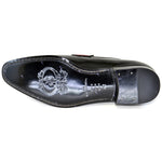 Corrente C127-3711HS Patent Leather Penny Loafers Black/Red