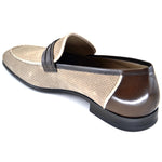 Corrente C131-3417HS Perforated Suede Loafers Taupe