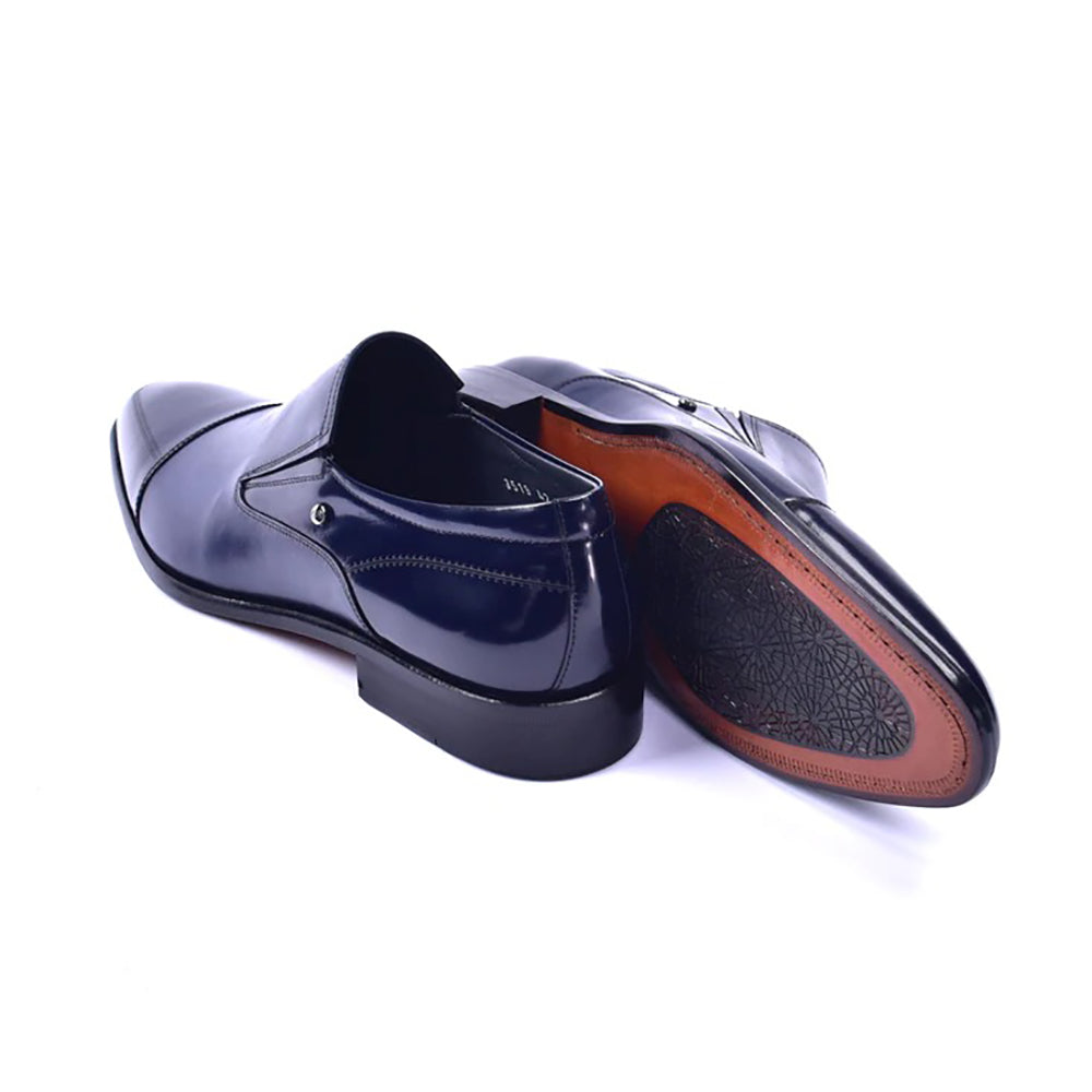 Corrente Cap Toe Loafers Navy
