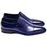 Corrente Cap Toe Loafers Navy