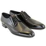 Corrente C150-4745HS Perforated Cap Toe Lace Up Shoes Black